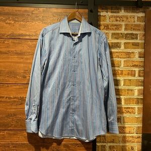BUGATCHI DRESS SHIRT , 16.5 neck (#15)